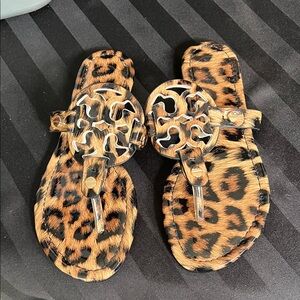 TORY BURCH Leopard Print Women's Sandals